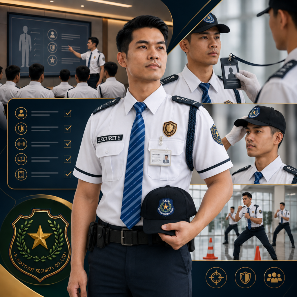 คัดเลือกและพัฒนาพนักงานให้เป็นเจ้าหน้าที่รักษาความปลอดภัยมืออาชีพ